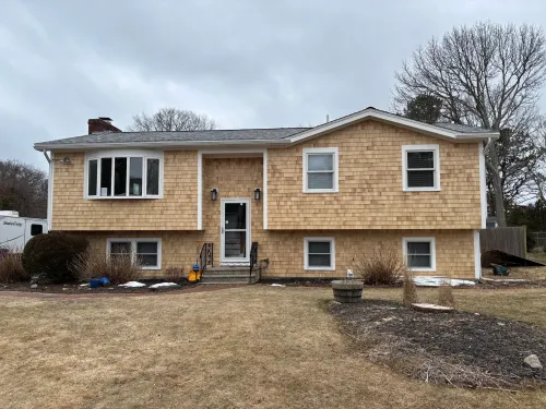 Work Example - Cedar Shingle Siding in Bourne